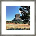 Devils Tower Wyoming Framed Print