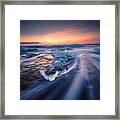 Diamonds On Beach#3 Framed Print