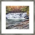 Dick's Creek Waterfall Framed Print