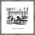 Didn't We Meet At Zabar's? Framed Print