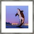 Digital Orca Framed Print