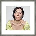 Disgusted Woman Framed Print