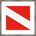 Dive Flag Framed Print