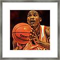 Dominique Wilkins Free Throw Art Framed Print