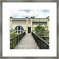 Door At The End Of The Walkway Framed Print