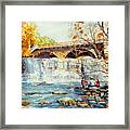 Down By The Falls Framed Print
