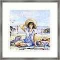 Down By The Seaside Framed Print