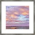 Down East North Carolina Sunset On North River Framed Print