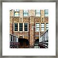 Downtown Walkway In New York City Framed Print