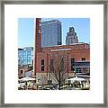 Downtown Winston Salem From Bailey Park 0366 Framed Print