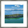 Dram Island Frenchman Bay Framed Print