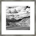 Dramatic Badlands Road Framed Print