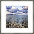 Dramatic Sea View From Datca On A Cloudy Day In Winter. Framed Print