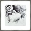 Drawing Of A Woman 48 Framed Print