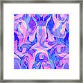 Dream Realms - Contemporary Abstract Painting - Pink, Purple, Violet, Lavender Framed Print
