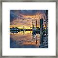 Dreamy Bayou Sunrise Framed Print