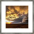 Dryline Sunset Framed Print