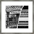 Dual Torn Collection - Metropolitain Subway Framed Print