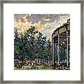 Dusk At Tanglewood/berkshires Landscape Painting Framed Print