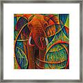 Dynamic Elephant - 3d Framed Print