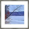 Eagle Lake In Winter Framed Print