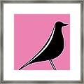 Eames House Bird On Pink Framed Print