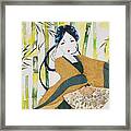 Earth The Geisha Dancer Print Framed Print