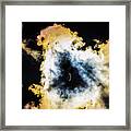 Eclipse Between The Clouds Framed Print