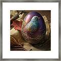 Egg Painting Extravaganza, Photorealistic Easter Eggs In Artistic Process Framed Print