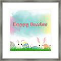 Eggs And Bunnies Framed Print