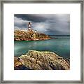 Eilean Glas Lighthouse, Western Isles. Framed Print