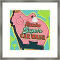 Elephant Car Wash - Rancho Mirage - Palm Springs Framed Print