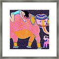 Elephant Girl Framed Print