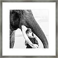 Elephant Love Framed Print