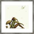 Elf And Butterfly Framed Print