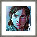 Ellie - The Last Of Us 2 W/ Logo Framed Print