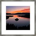 Emerald Bay Sunrise Framed Print