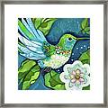 Emerald Hummingbird Framed Print