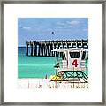 Emerald Pensacola Beach Florida Pier Framed Print