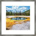 Emerald Spring In Yellowstone Framed Print