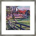 English Horse Estate Framed Print