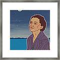 Environmental Prophet Rachel Carson -after The Artist Hiroshige Framed Print