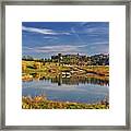 Epic View -   View Of Epic Systems Campus From Pond On West Side Of Campus Framed Print