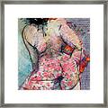 Erotic Figure Drawing - Nana Framed Print