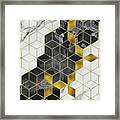 Eternity Geometric Modern Marble Framed Print