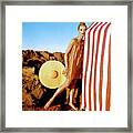 Evelyn Tripp With A Sally Victor Hat Framed Print
