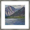 Evening Shadows - Glacier National Park Framed Print