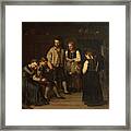 Everday Life In A Norwegian Farmes Living Room Framed Print