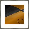 Evora X Design Great British Sports Cars - Burnt Orange Framed Print
