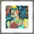 Expressive Portraits Of Women - The Faded Rose Framed Print